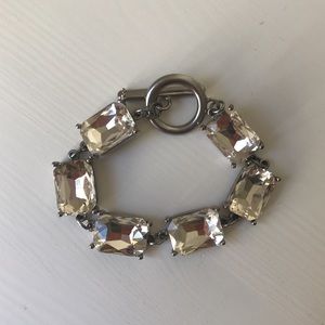 Chico’s silver and large stone bracelet
